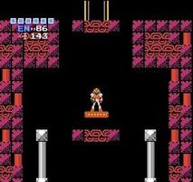 une photo d'Ã©cran de Metroid sur Nintendo Nes